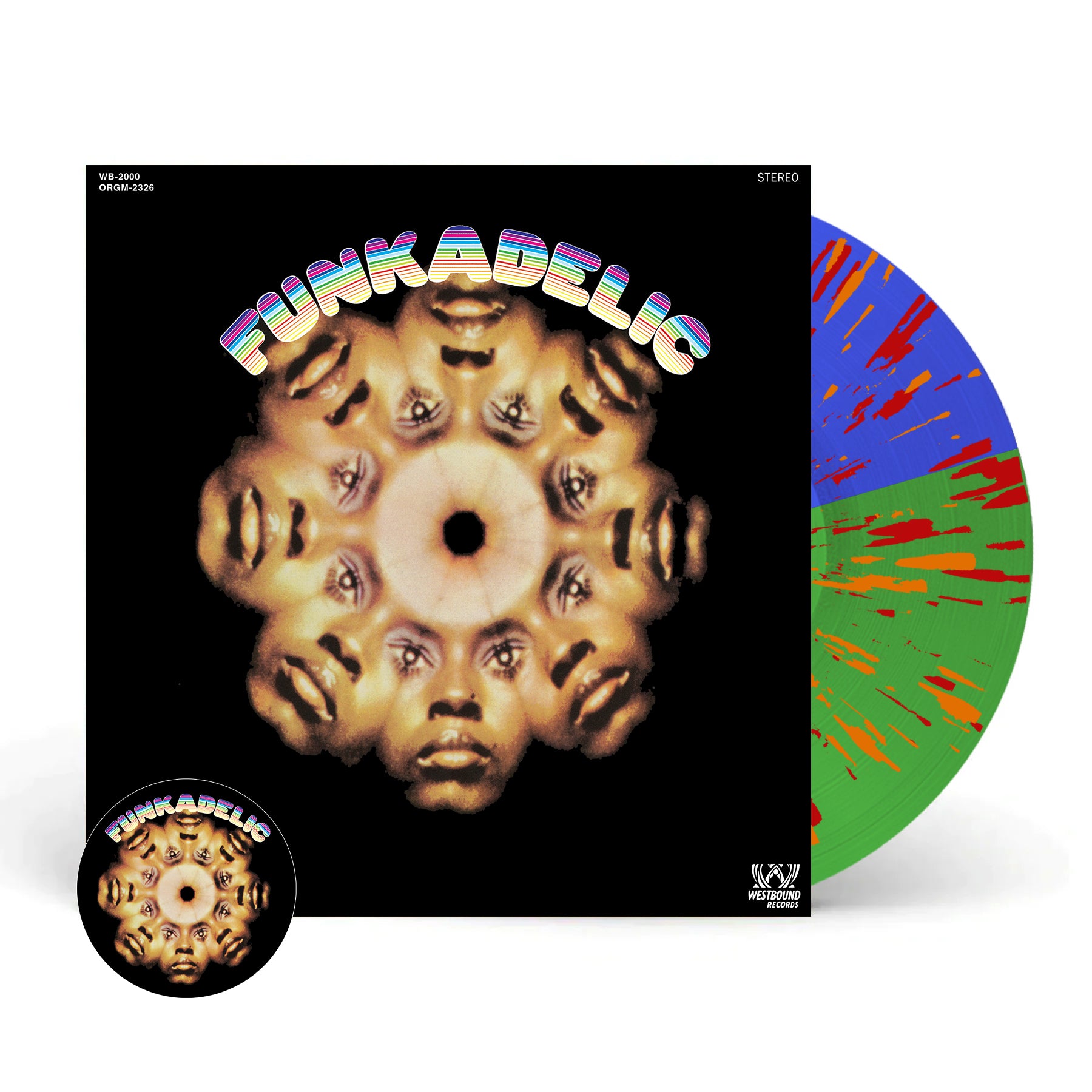 Funkadelic LP レコード US ORIGINAL Funkadelic - Funkadelic [LP - Half Green & Half Blue w/ Red