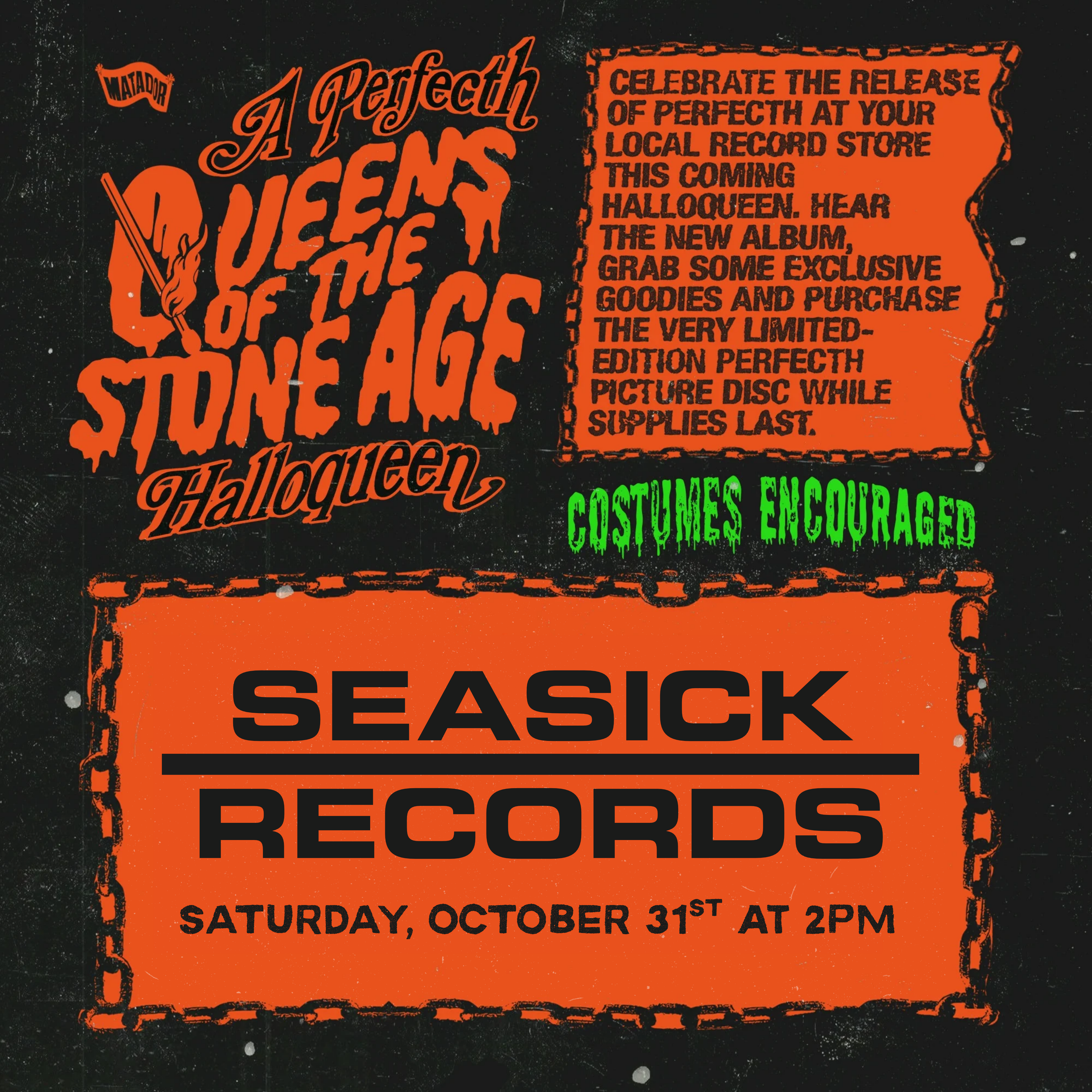 A 'Perfecth' Queens of The Stone Age Halloqueen Listening Party