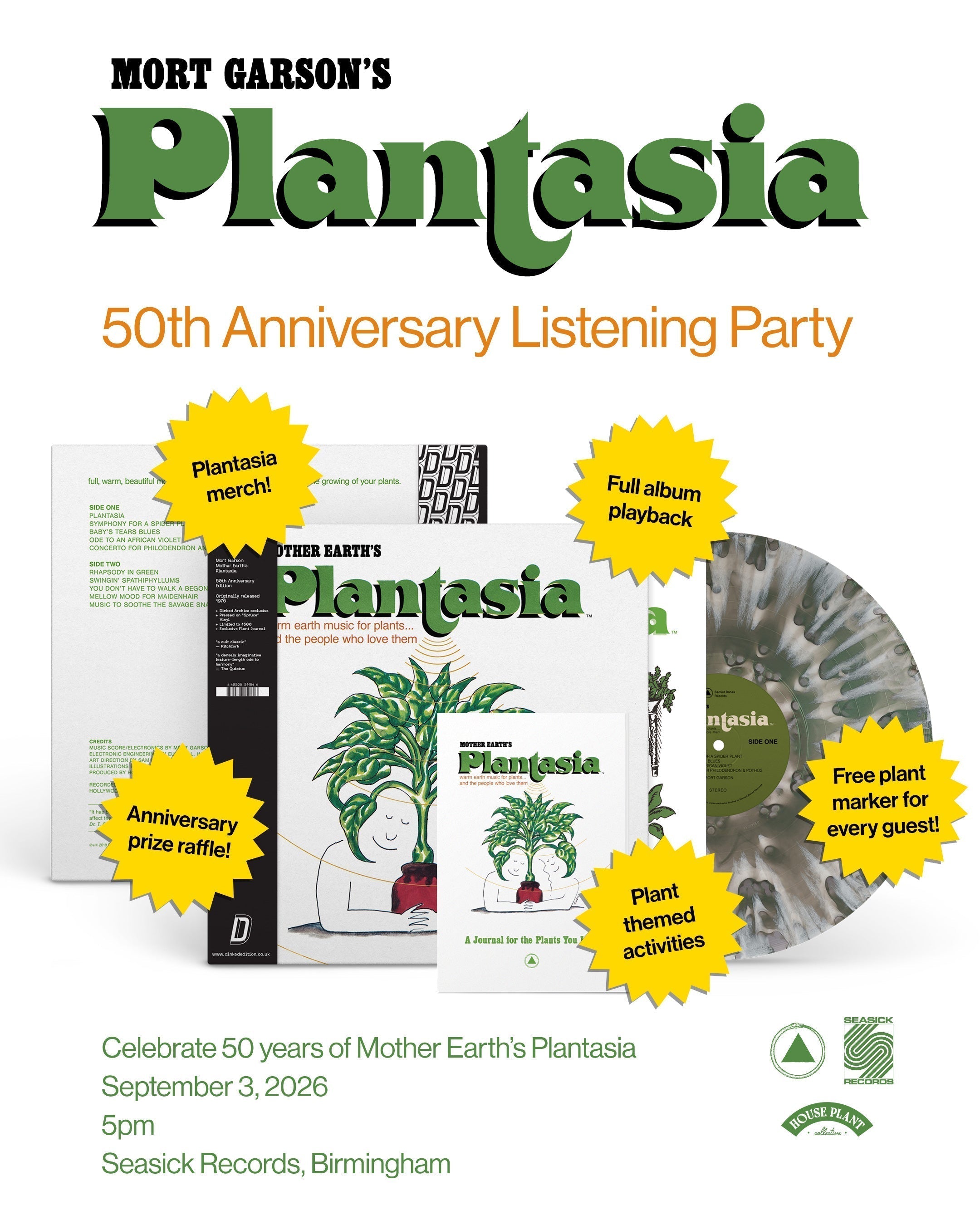 Plantasia 50th Anniversary Listening Party w/ House Plant Collective