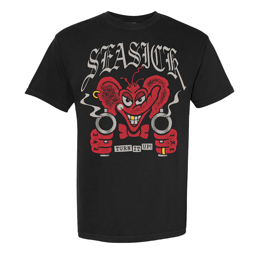 Seasick Evil Ike T-Shirt - Black