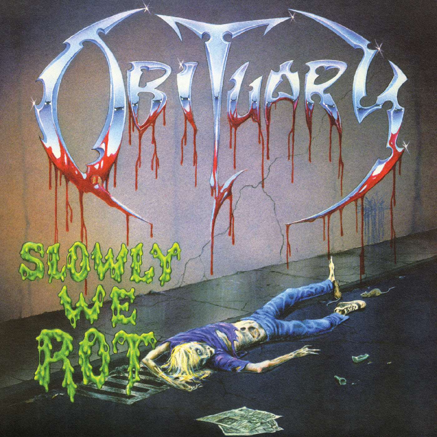 Obituary - Slowly We Rot (Remastered, Expanded) [LP - Corpse Blue/Blood Splatter]