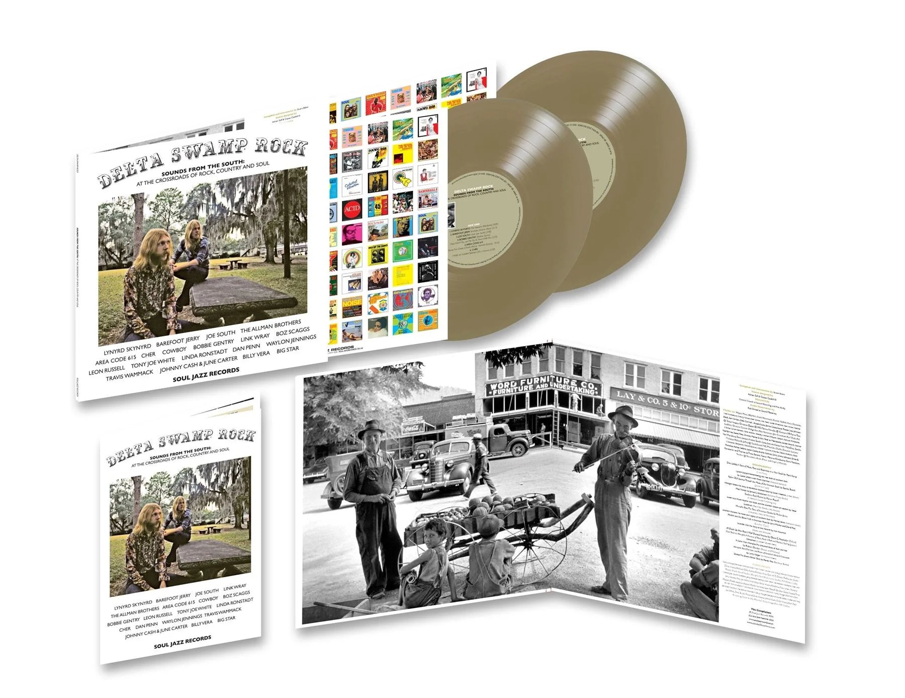 Soul Jazz Records Presents - Delta Swamp Rock: Sounds From The South: At The Crossroads of Rock, Country And Soul [2xLP - Gold]