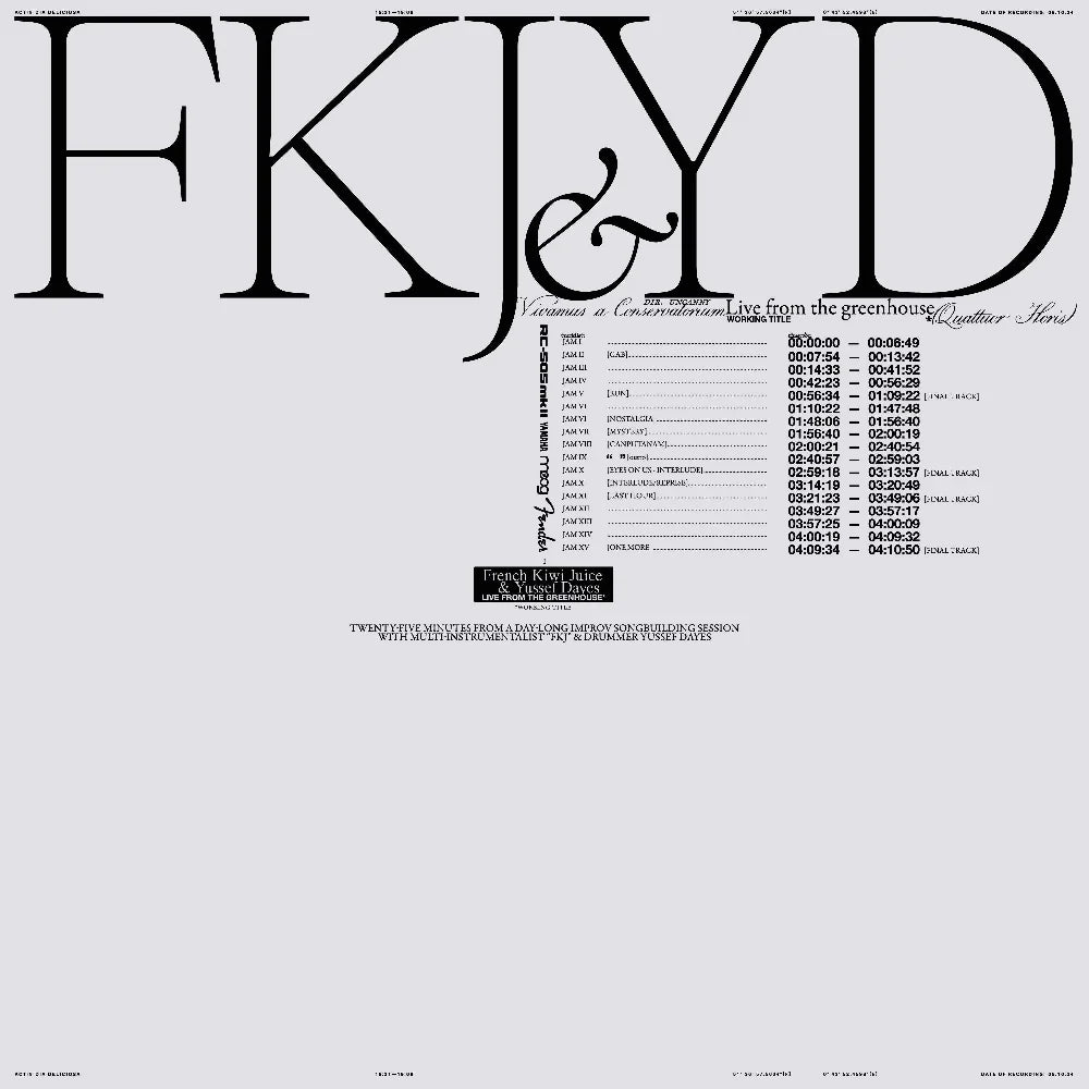 FKJ / Yussef Dayes - Live From the Greenhouse [LP