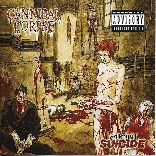 Cannibal Corpse - Gallery Of Suicide [LP - Offwhite W/ Red Splatter]