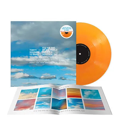 Thirty Seconds To Mars - It's The End Of The World But It's A Beautiful Day [LP - Tangerine + Lithograph]