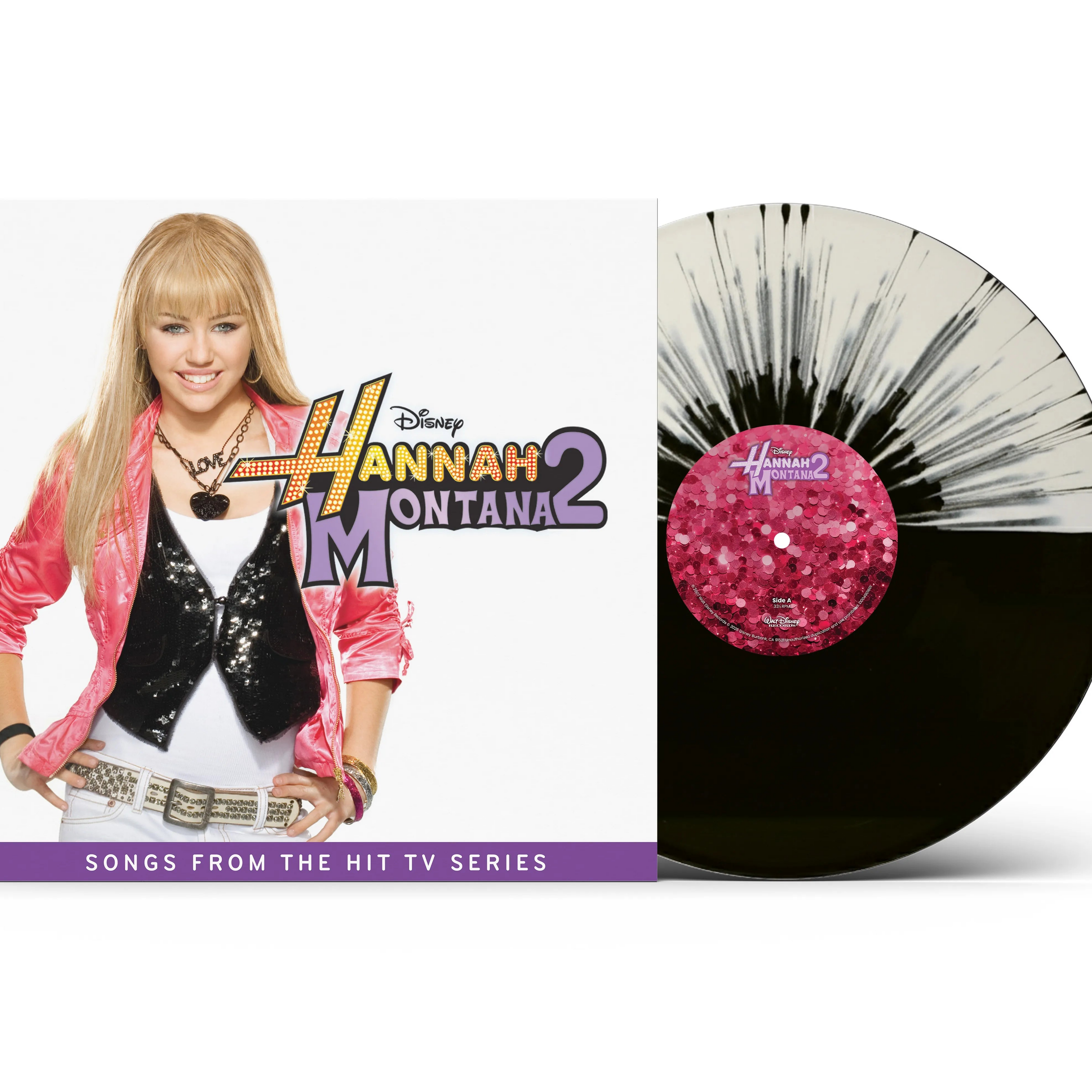 Hannah Montana - Hannah Montana 2 (Original Soundtrack) [LP - Black/White Splatter]