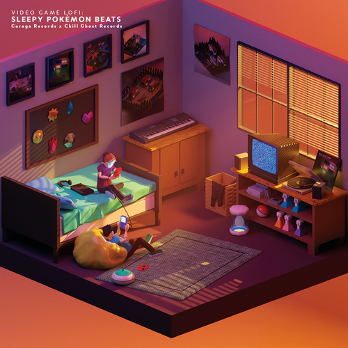Various Artists From Curaga Records & Chill Ghost Records - Video Game LoFi: Sleepy Pokémon Beats [LP]
