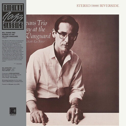 Bill Evans Trio - Sunday At The Village Vanguard [LP - Original Jazz Classics]