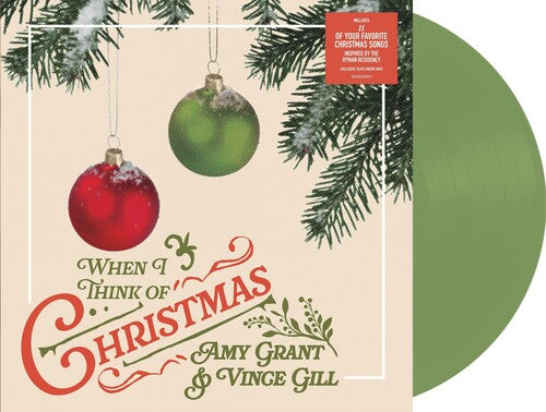 Amy Grant & Vince Gill - When I Think Of Christmas [LP - Olive Green]