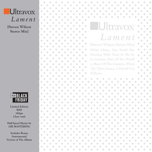 Ultravox - Lament [Steven Wilson Stereo Mix] [2xLP]