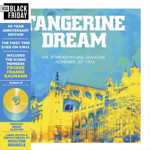 Tangerine Dream - Live at the Kelvin Hall, Glasgow 1974: 50th Anniversary Ediiton [2xLP - Blue/Yellow]