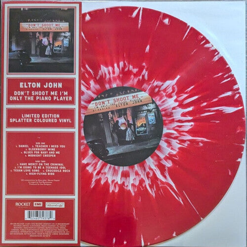 Elton John - Don't Shoot Me I'm Only The Piano Player [LP - Red Splatter]