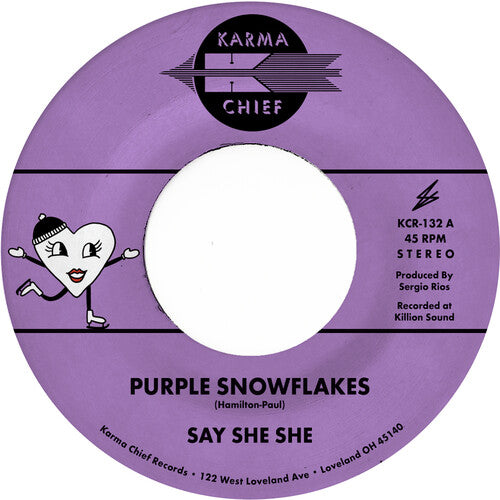 Say She She - Purple Snowflakes / This Wintertime [7" - Purple/Red]
