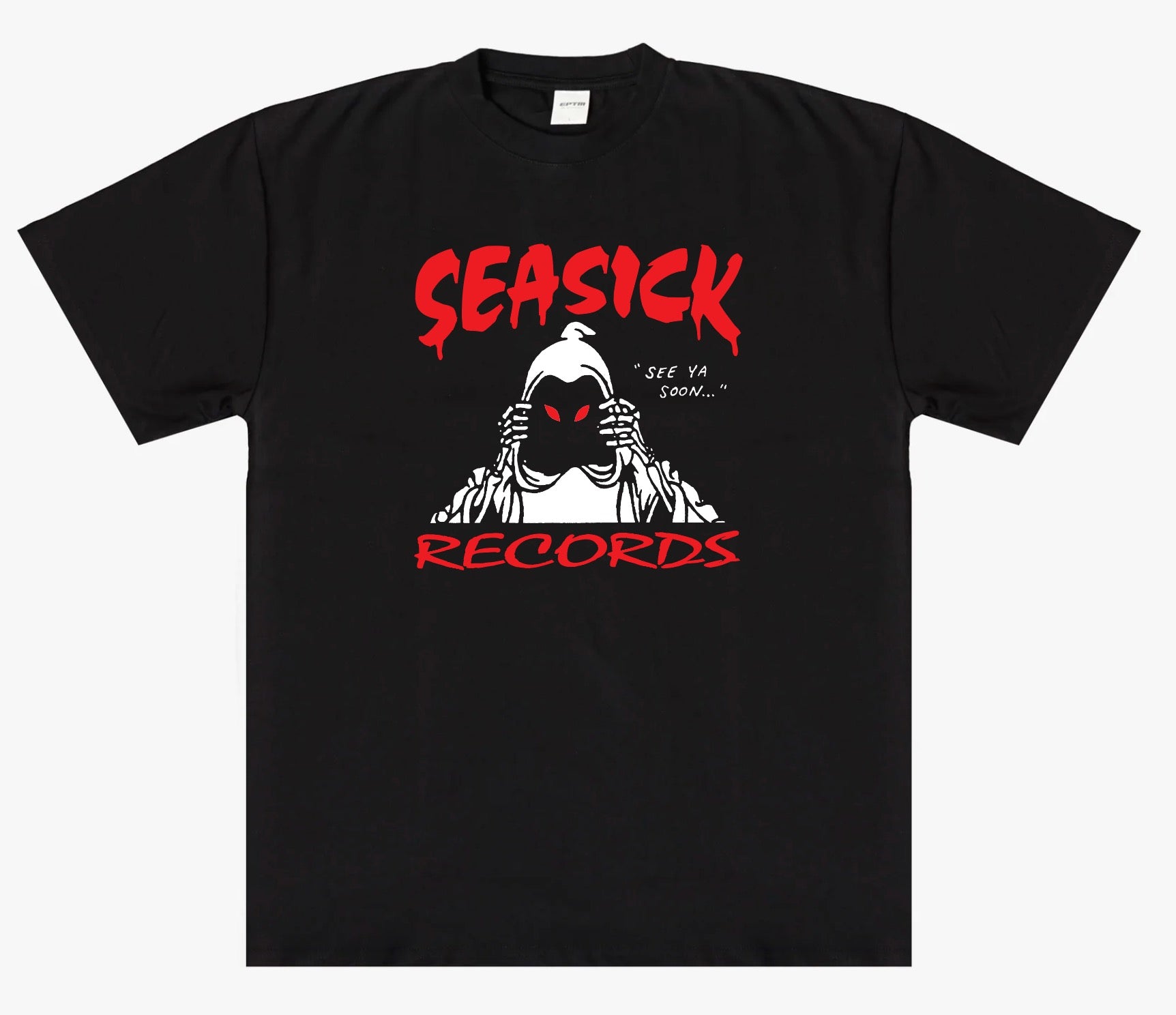 Seasick See Ya Soon T-Shirt - Black