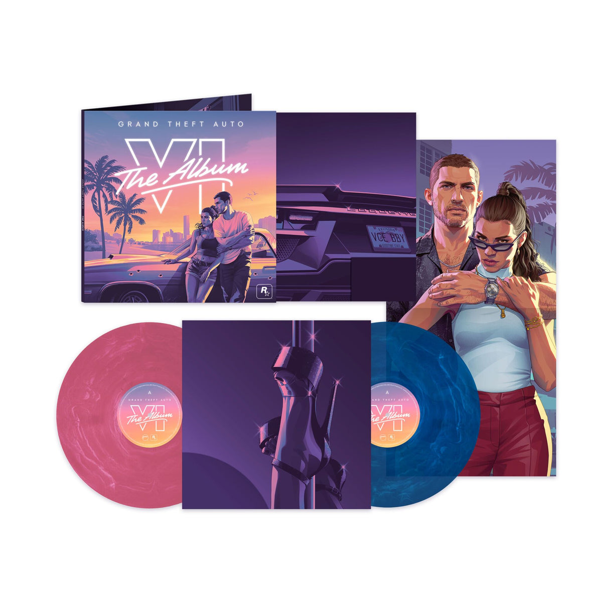 Various Artists - Grand Theft Auto VI: The Album [2xLP - Pink & Blue]