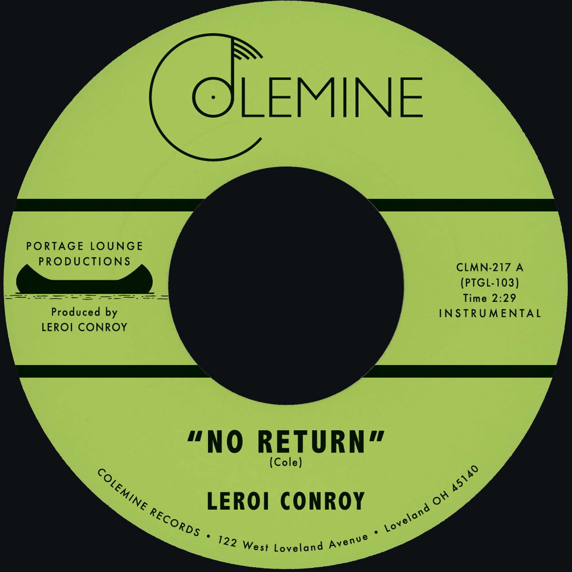Leroi Conroy - No Return / Path Of Man [7" - Random Color]