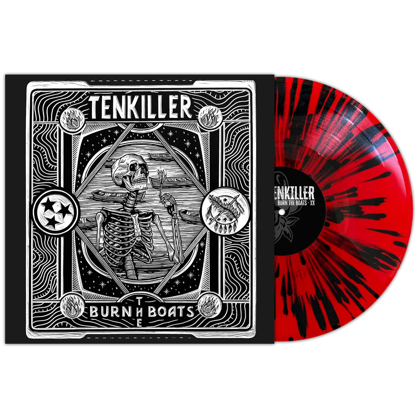 Tenkiller - Burn The Boats [LP - Red w/ Black Splatter]