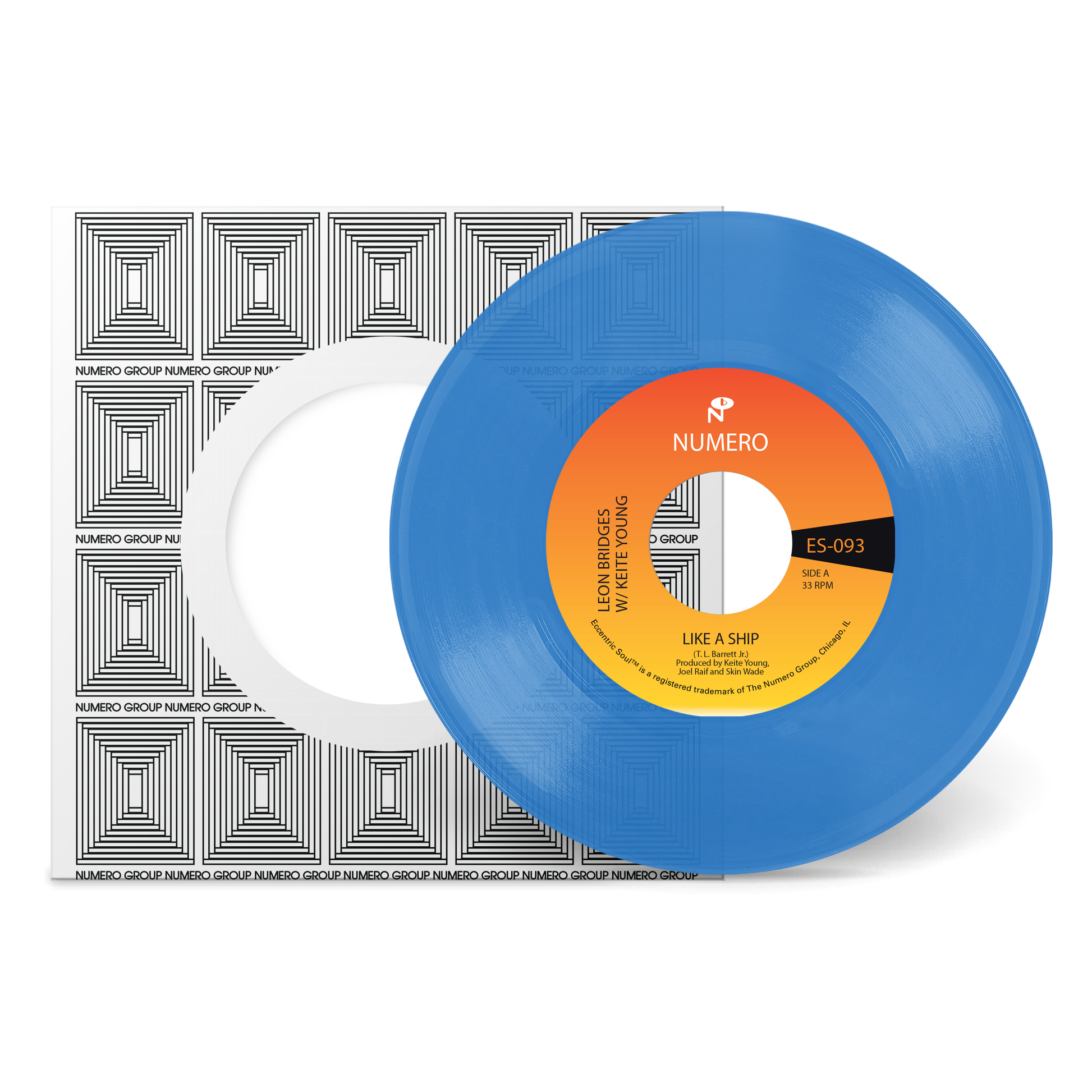 Leon Bridges & Pastor T.L. Barrett - Like A Ship [7" - Blue/Clear]