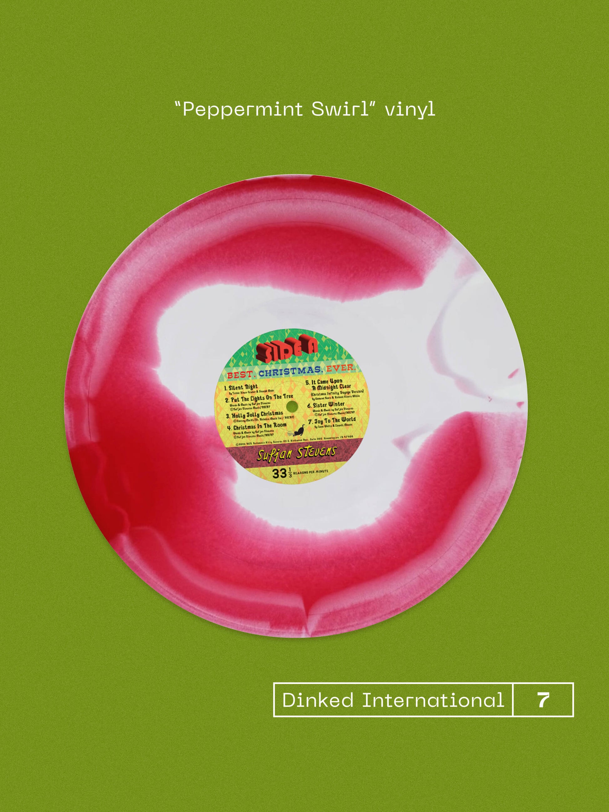 Sufjan Stevens - Worst Christmas Ever! (Dinked) [LP - Peppermint Swirl]