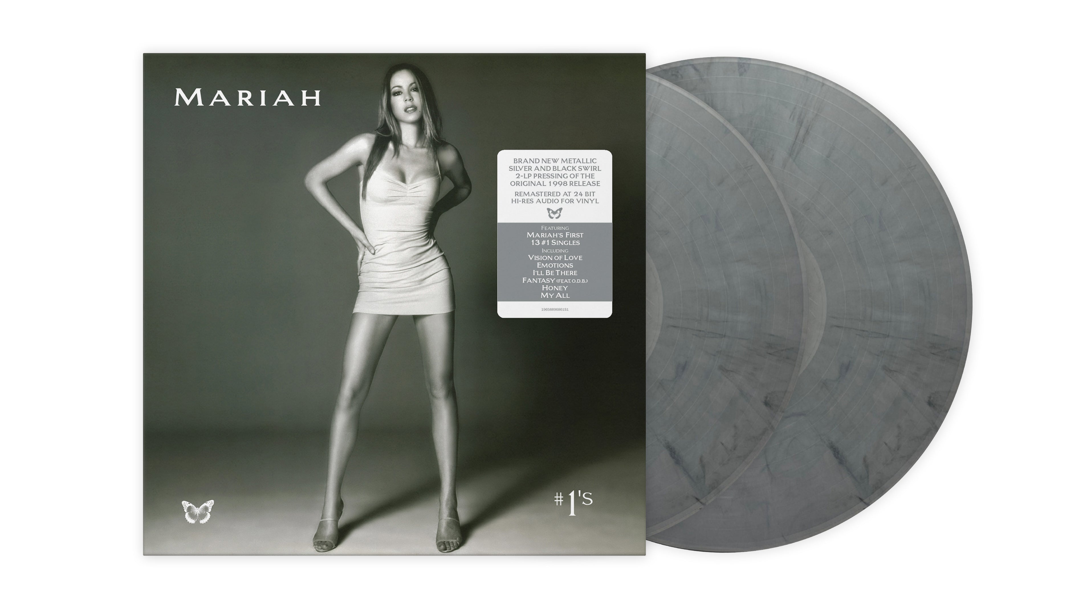 Mariah Carey - #1's [2xLP - Metallica Silver & Black Swirl]