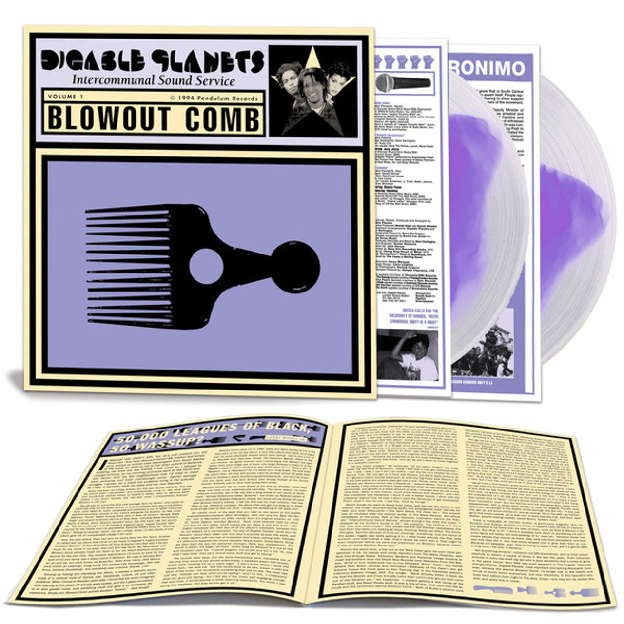 Digable Planets - Blowout Comb [2xLP - Easin' In Clear/Purple Center]
