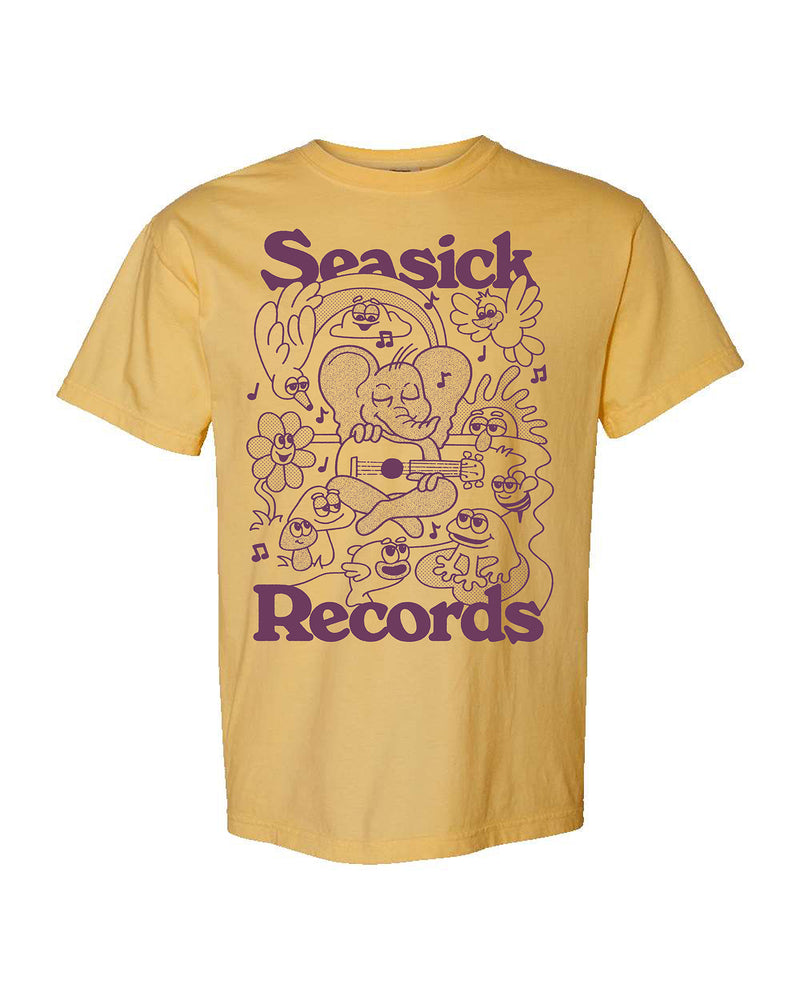 Seasick Ike & Friends Tee - Mustard