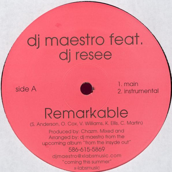 DJ Maestro - Remarkable/Bounce, Shake, Dat, Azz [LP]