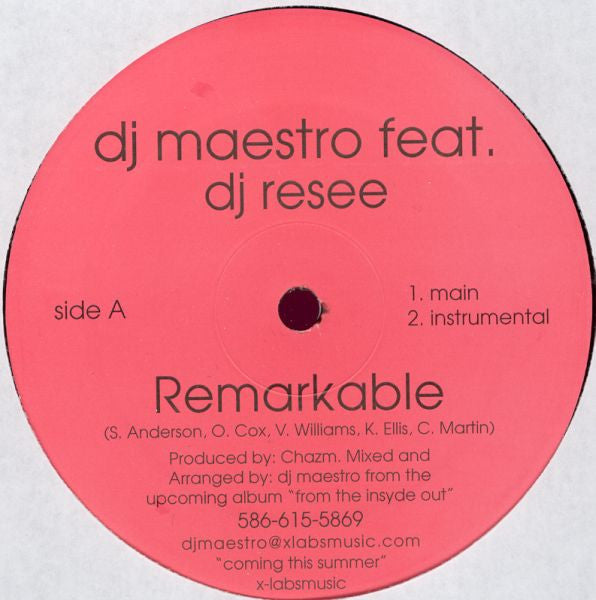 DJ Maestro - Remarkable/Bounce, Shake, Dat, Azz [LP]