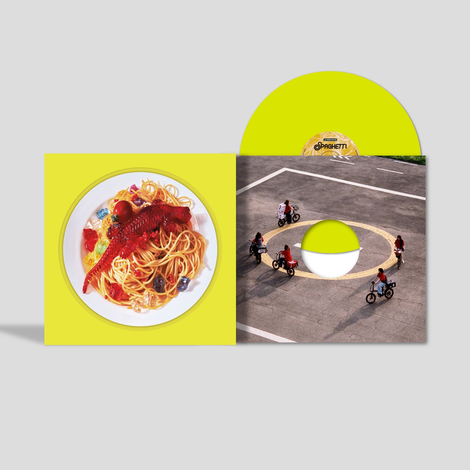 LE SSERAFIM - SPAGHETTI [LP - Neon Yellow]