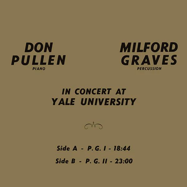 Milford Graves - In Concert At Yale University [LP]