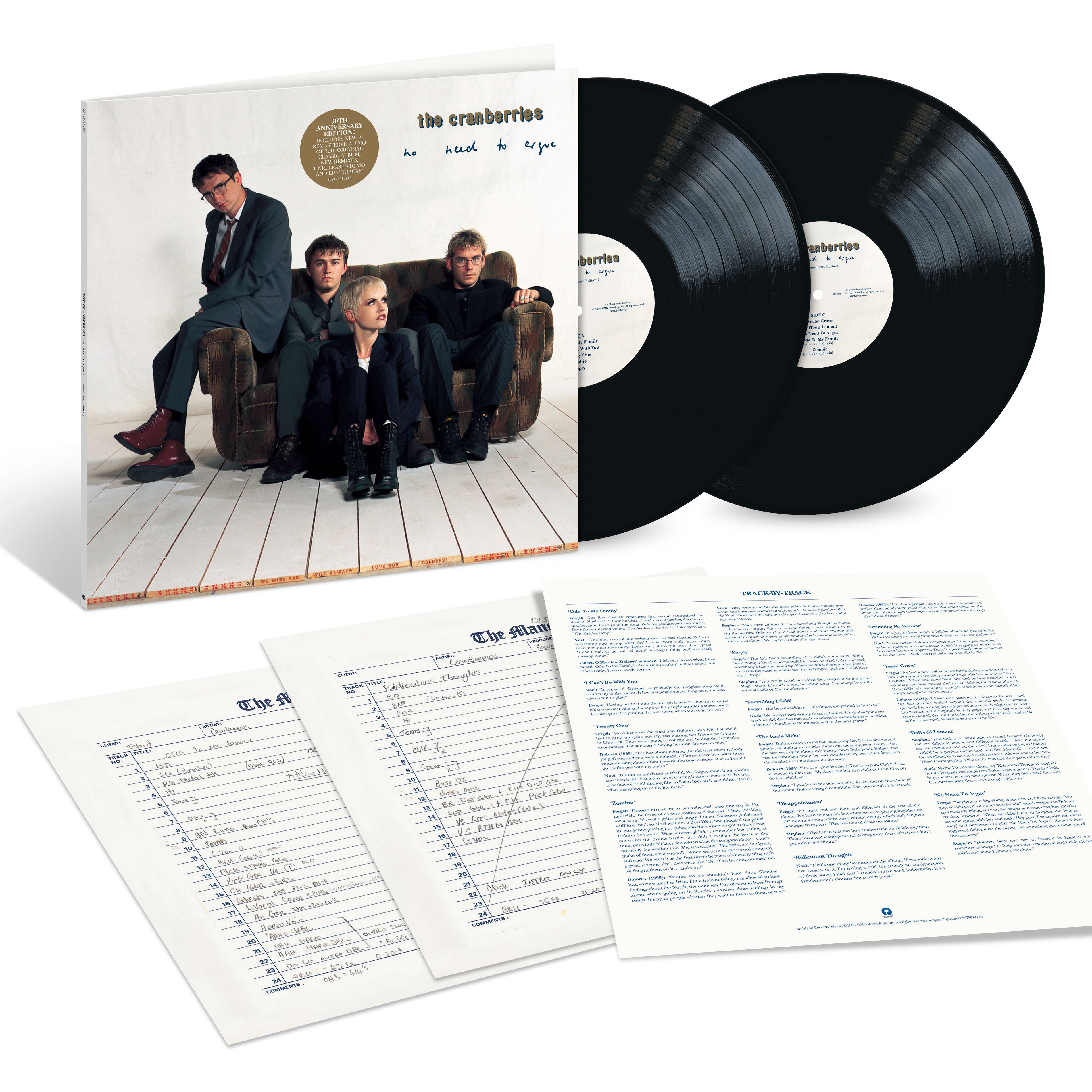 Cranberries, The - No Need To Argue (30th Anniversary) [2xLP]