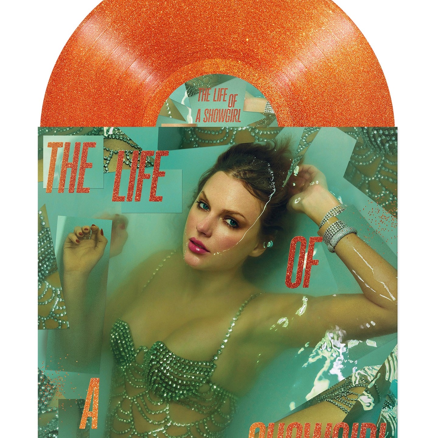 Taylor Swift - The Life Of A Showgirl [LP - Sweat and Vanilla Perfume Portofino Orange Glitter]