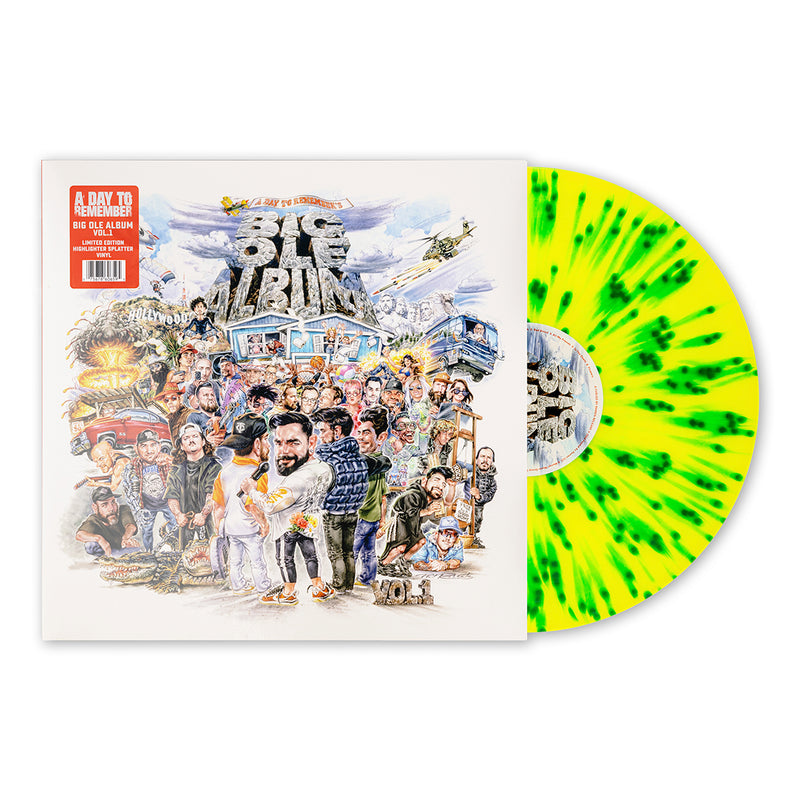 A Day To Remember - Big Ole Album Vol. 1 [LP - Highlighter Splatter]