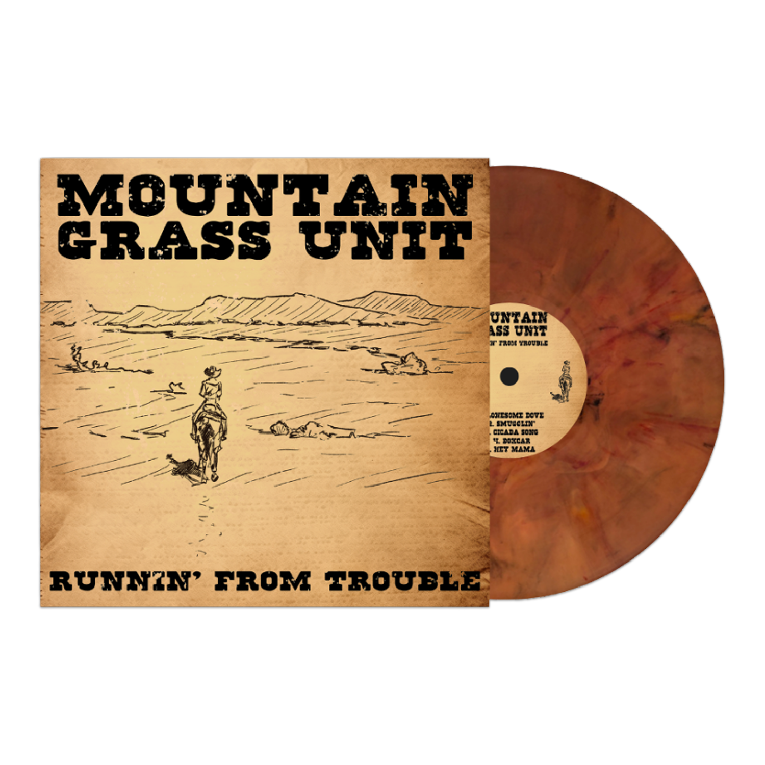 Mountain Grass Unit - Runnin' From Trouble [LP - Color]