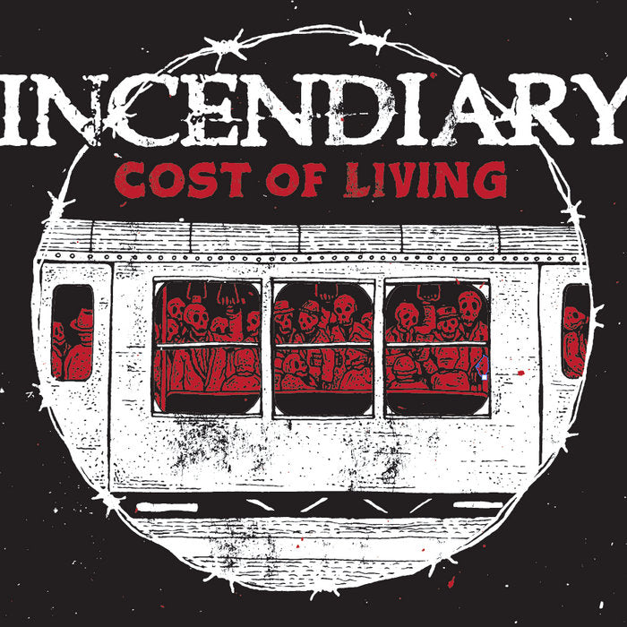 Incendiary - Cost Of Living [LP - Red/Black Pinwheel/Splatter]