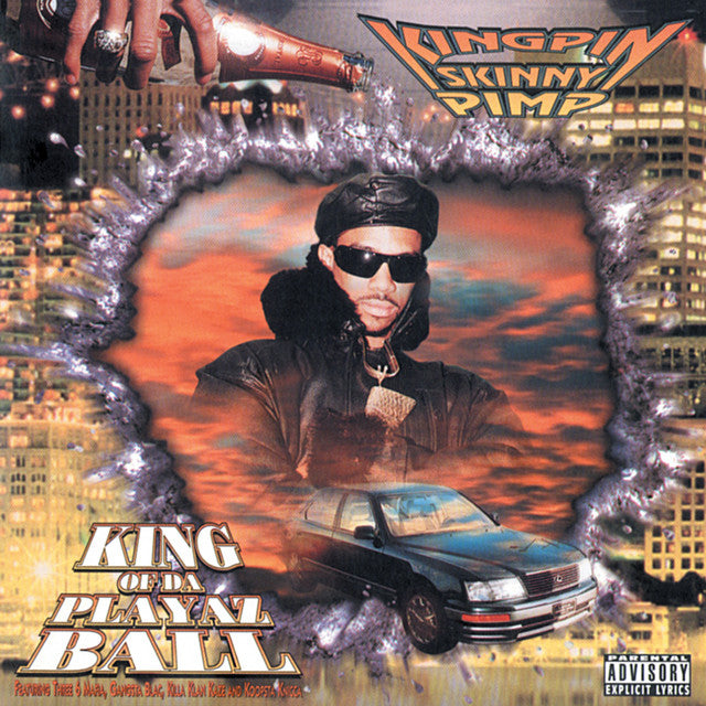 Kingpin Skinny Pimp - King Of Da Playaz Ball [2xLP - Orange Crush]