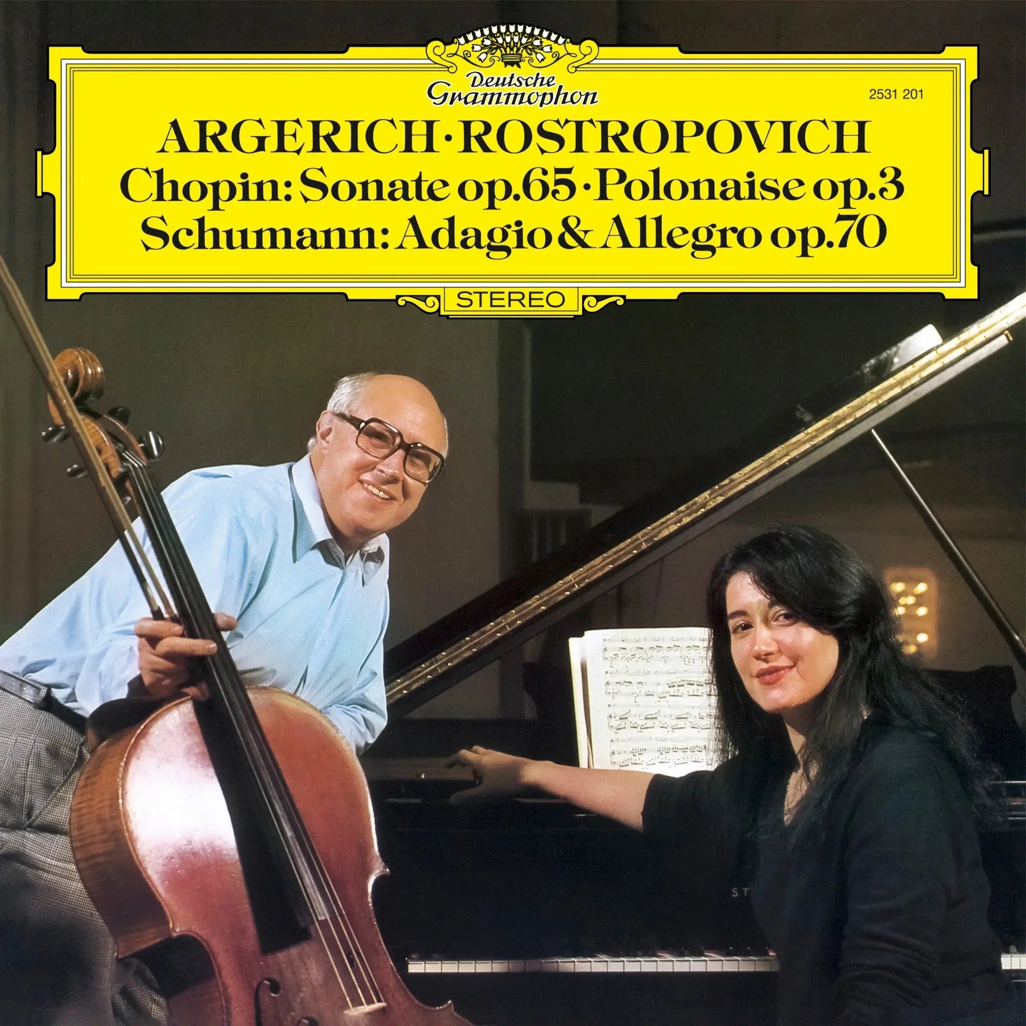 Argerich/Rostropovich - Chopin: Sonate Op. 65; Schumann: Adagio [LP]
