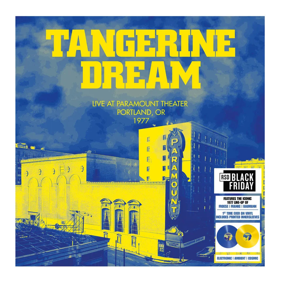 Tangerine Dream - Live at Paramount Theatre - Portland, OR 1977 [2xLP - Blue & Yellow]