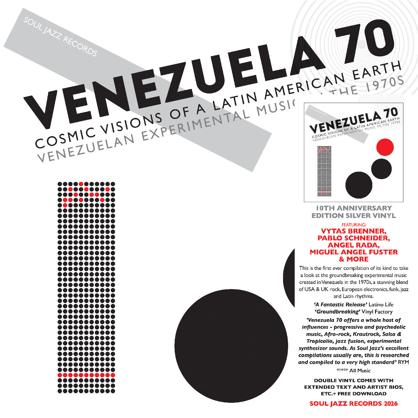 Soul Jazz Records - Venezuela 70: Cosmic Visions Of A Latin American Earth [2xLP - Silver]