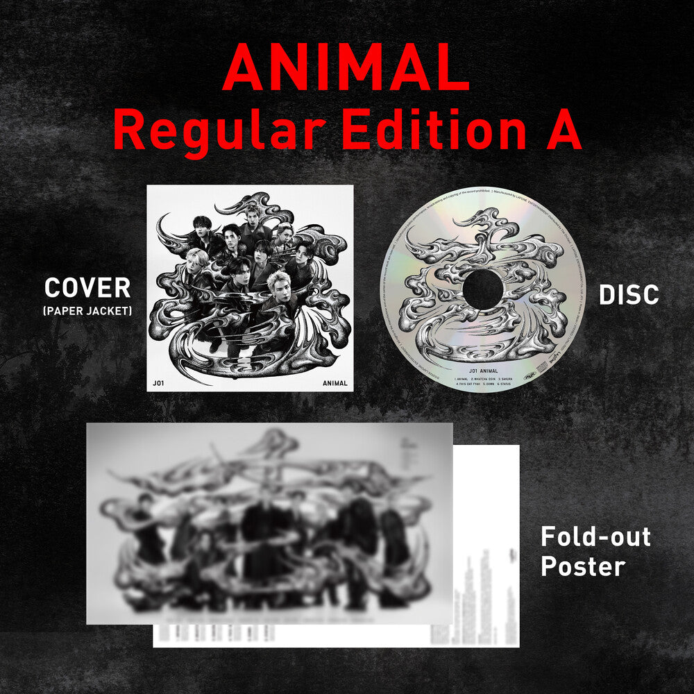 JO1 - Animal: Regular Edition A [CD - Poster]