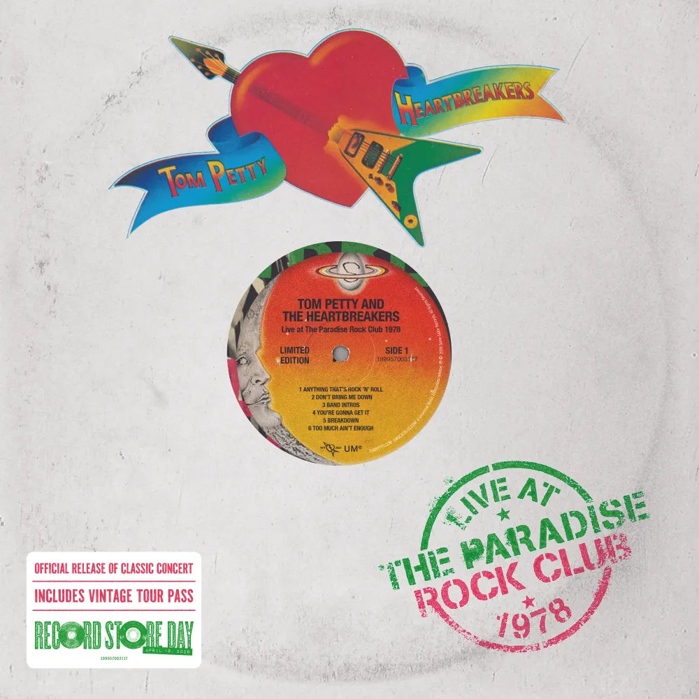 Tom Petty & The Heartbreakers - July 16, 1978 - Paradise Theater, Boston, MA  [LP - Pink/Green Splatter]