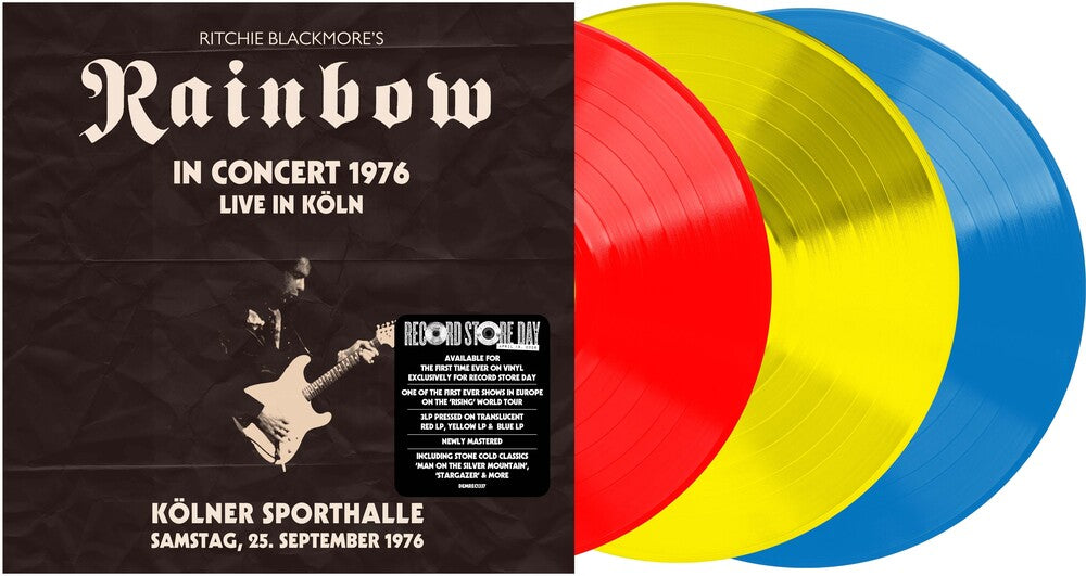 Ritchie Blackmore's Rainbow - Live From Koln 1976  [3xLP - Red, Yellow & Blue]