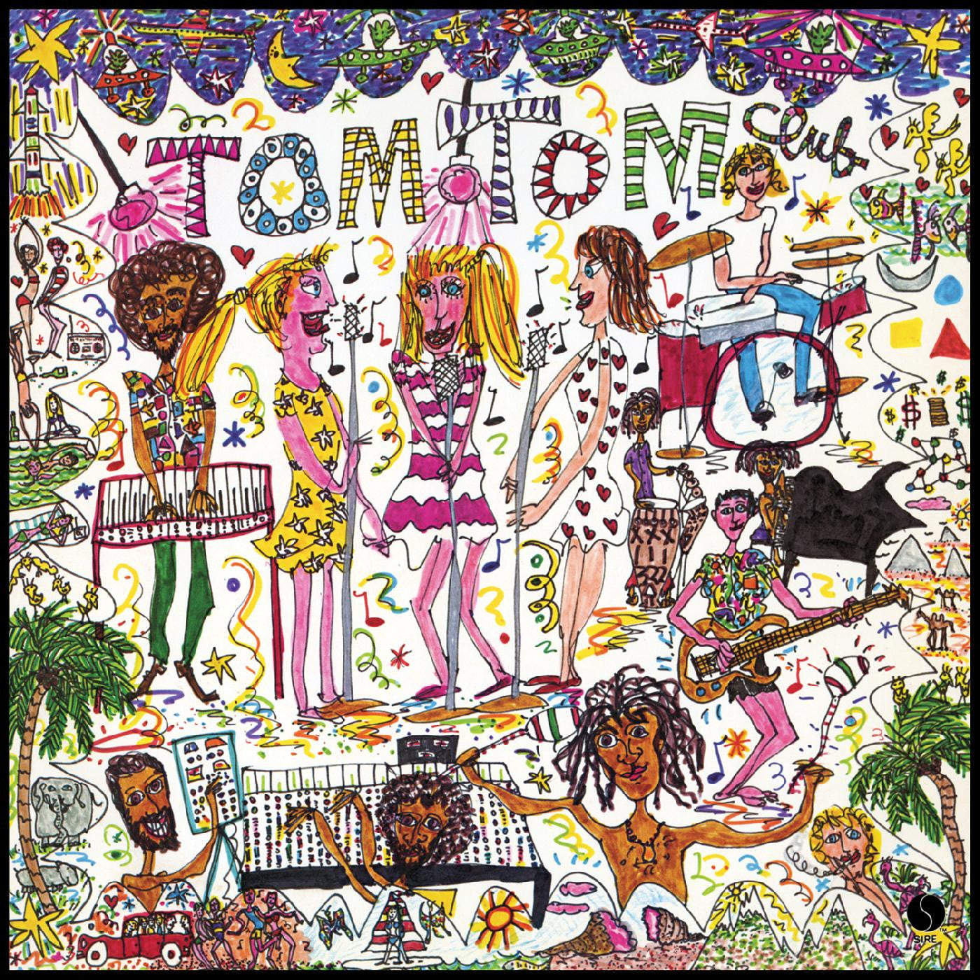 Tom Tom Club - Tom Tom Club (45th Anniversary)  [LP - Clear w/ Pink, White & Green Splatter]