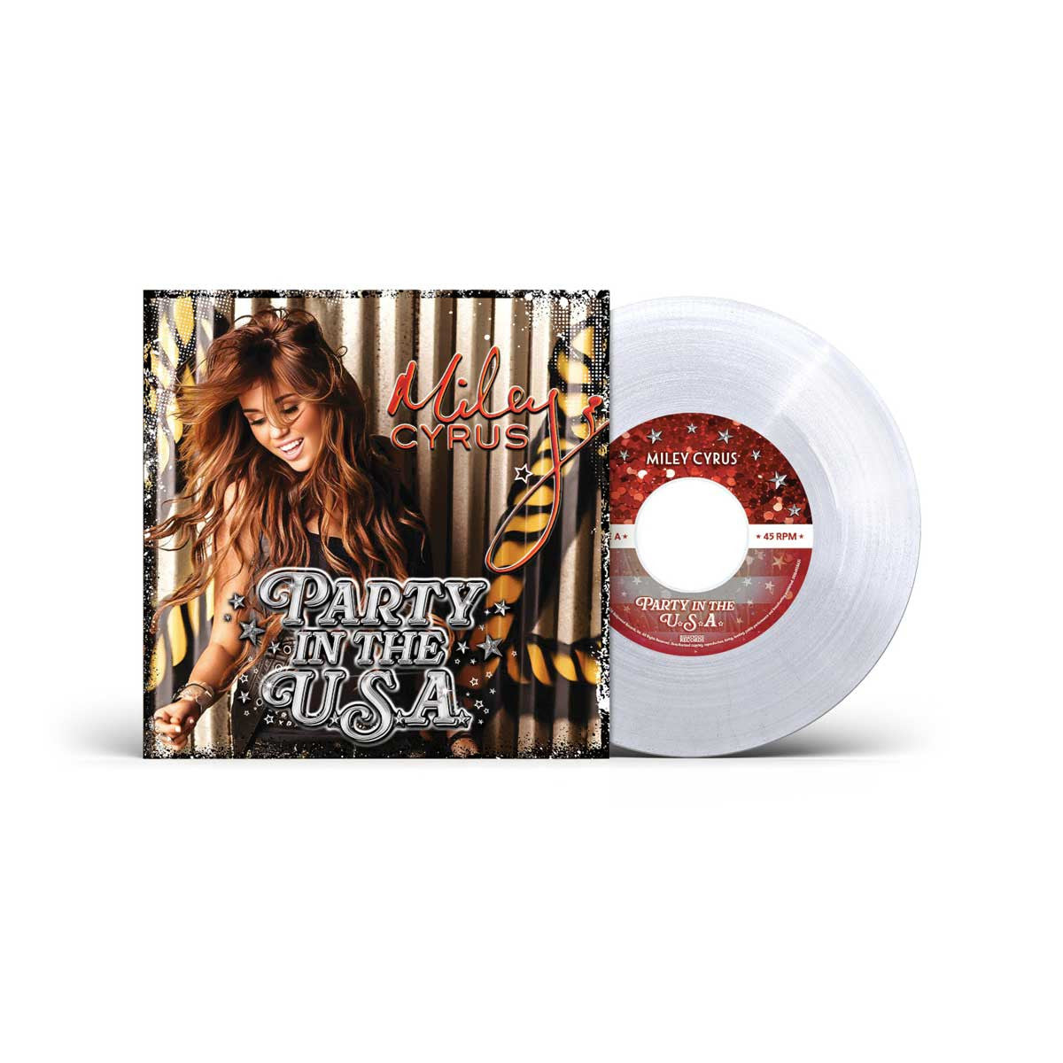 Miley Cyrus - Party in the U.S.A. [7" Single - Clear Vinyl Glitter]