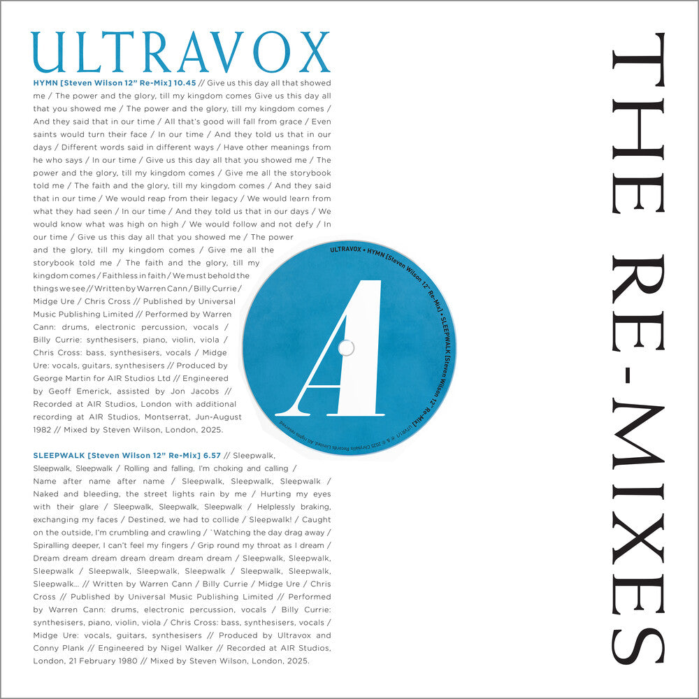 Ultravox - The Re-Mixes [LP]