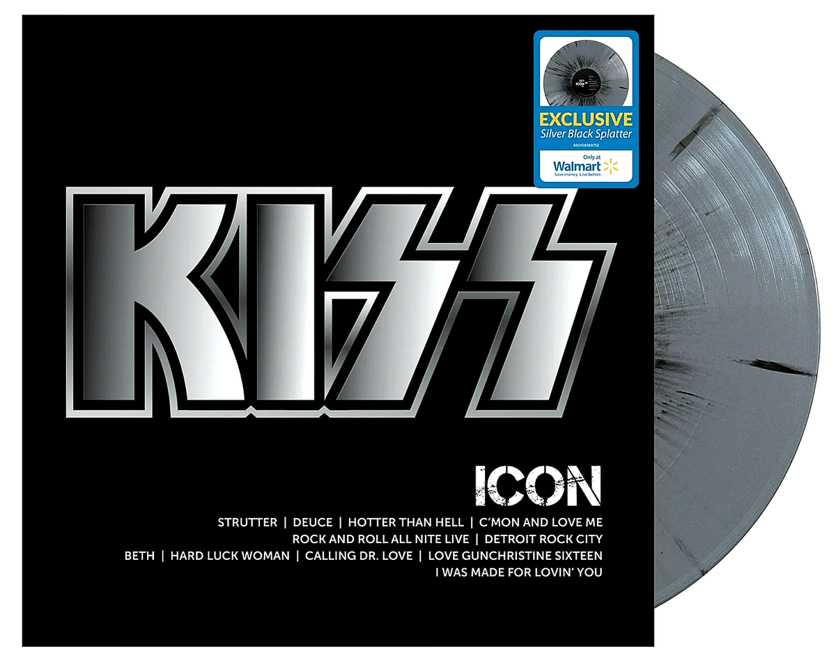 Kiss - ICON [LP - Black/Silver Splatter]