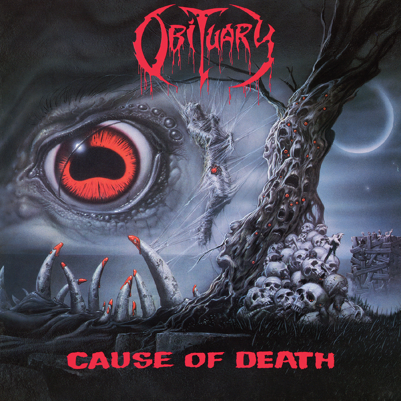Obituary - Cause of Death (Remastered) [LP - Gray w/ Black Splatter]