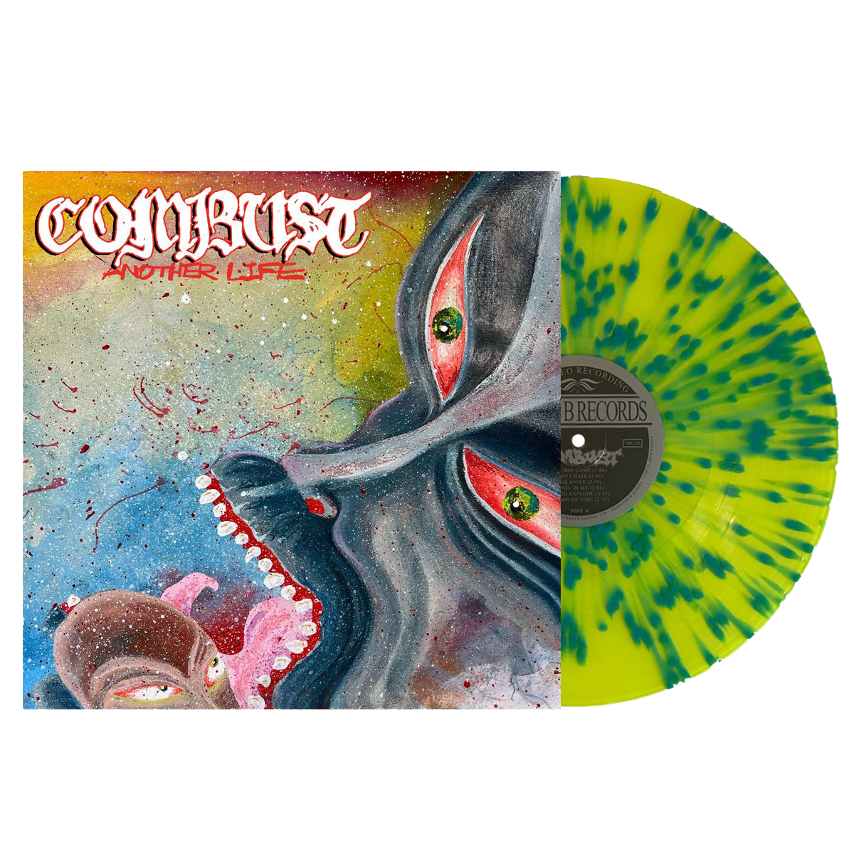 Combust - Another Life [LP - Highlighter Yellow/Sky Blue Splatter]