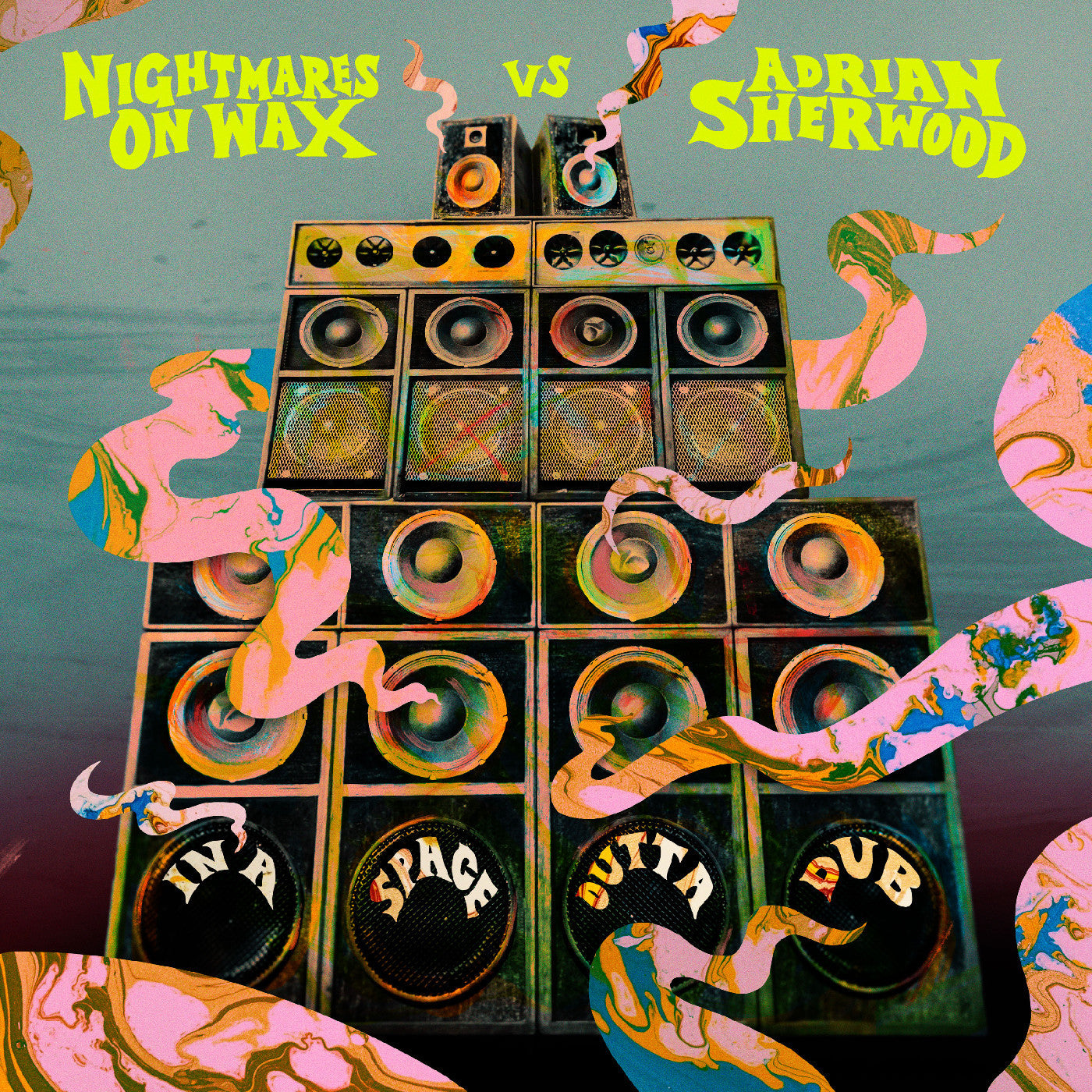 Nightmares on Wax vs Adrian Sherwood - In A Space Outta Dub [LP - Light Rose]