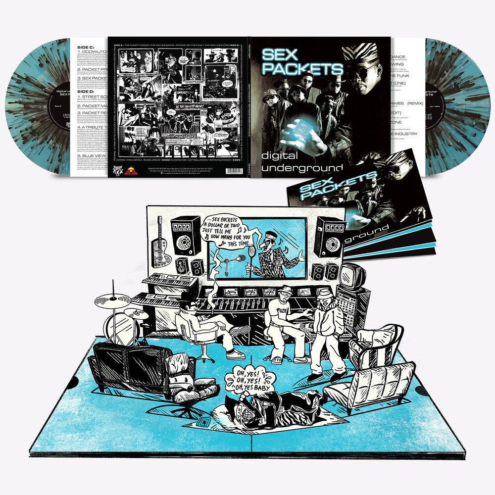 Digital Underground - Sex Packets (35th Anniversary Pop-Up Version)  [2xLP - Light Blue/Black Splatter]